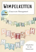 Vorschau - Präsentationen/Tafelbilder - Wimpelketten Klassenzimmer - Deckblatt