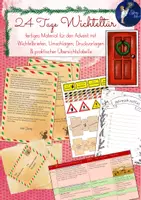 Vorschau - Unterrichtsreihen - 24 Tage Wichteltür/ Wichtelbriefe - Komplettpaket für den Advent - Deckblatt