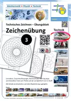 Vorschau - Arbeitsblätter - Zeichenübung 3 - Technisches Zeichnen - Deckblatt