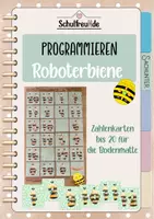 Vorschau - Bildkarten - Programmieren mit der Roboterbiene_Bildkarten "Biene" Zahlen bis 20 für Bodenmatte - Deckblatt