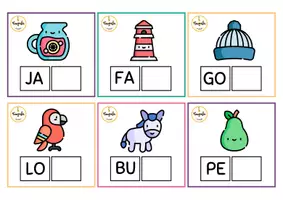 Vista previa - Tarjetas / Manipulativos - Completa las tarjetas RR/R - página 3