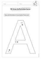 Vorschau - Arbeitsblätter - 1.Klasse Buchstabeneinführung: Buchstaben nachspuren A/a - Seite 2