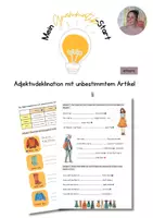 Vorschau - Arbeitsblätter - Megamaterialpaket: Adjektivdeklination spielerisch üben - Seite 1