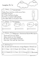Vorschau - Arbeitsblätter - Tägliches Lesetraining Buchstabe St/st - Seite 1