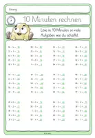 Vorschau - Arbeitsblätter - 10 Minuten rechnen 3 - Addition und Subtraktion im Zahlenraum bis 100 mit und ohne ZÜ (ZE+E) - Seite 2
