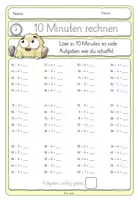 Vorschau - Arbeitsblätter - 10 Minuten rechnen 3 - Addition und Subtraktion im Zahlenraum bis 100 mit und ohne ZÜ (ZE+E) - Seite 3