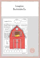 Vorschau - Arbeitsblätter - Tägliches Lesetraining Buchstabe Eu/eu - Deckblatt