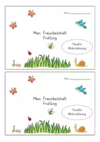Vorschau - Arbeitsblätter - Frühlingsheft sonderpädagogische Förderung - Deckblatt