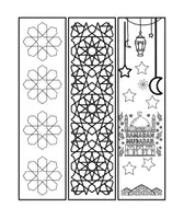 Vorschau - Arbeitsblätter - Lesezeichen mit islamischen Mustern zum Ausmalen - Deckblatt