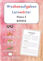 Vorschau - Unterrichtsreihen - BUNDLE komplettes Lernwörtertraining FRESCH Lernwörter / Wochenpläne (38 Stück + Lernwörtertest) - Deckblatt