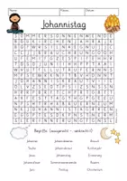 Vorschau - Spiele - Johannistag SUCHSEL Kirchenjahr - Deckblatt