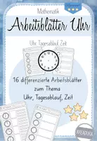 Vorschau - Arbeitsblätter - Tagesablauf und Uhrzeit: Arbeitsblätter zum Thema Uhr - Deckblatt