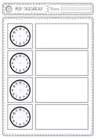 Vorschau - Arbeitsblätter - Tagesablauf und Uhrzeit: Arbeitsblätter zum Thema Uhr - Seite 2