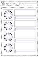 Vorschau - Arbeitsblätter - Tagesablauf und Uhrzeit: Arbeitsblätter zum Thema Uhr - Seite 3