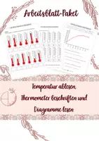 Vorschau - Arbeitsblätter - AB_Temperatur ablesen, Thermometer beschriften und Diagramme lesen 2 - Deckblatt