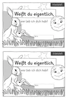 Vorschau - Arbeitsblätter - "Weißt du eigentlich wie lieb ich dich hab?" | Arbeitsheft | Ostern | Liebe - Seite 2