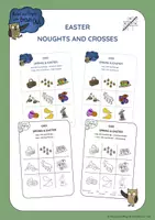 anteprima - Esercizi - Brown Owl's Spring & Easter - TIC TAC TOE - Pagina di copertina