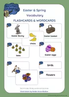 Vista previa - Tarjetas / Manipulativos - Brown Owl's Spring & Easter - FLASHCARDS & WORDCARDS - Portada