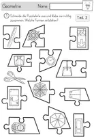 Vorschau - Arbeitsblätter - Lernwerkstatt - Geometrische Formen / Ebene Figuren 2D - Geometrie für Klasse 2/3/4 - Seite 3