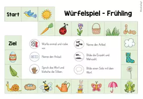 Vorschau - Stationenlernen - MATERIALPAKET - Würfelspiele - DAZ-Unterricht - Seite 3