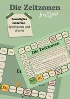 Vorschau - Spiele - Brettspiel Zeitzonen der Erde - Deckblatt