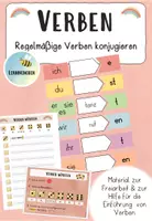 Vorschau - Arbeitsblätter - Regelmäßige Verben konjugieren - Deckblatt