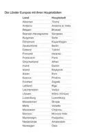 Vorschau - Arbeitsblätter - Europa. Flaggen. Hauptstädte - Seite 2