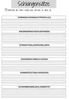 Vorschau - Arbeitsblätter - Arbeitsblatt Schlangensätze Klasse 2 Grundschule Sommer Sommer DaZ DaF - Seite 1