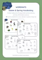 Aperçu - Matériel pour travaux manuels / dessin - Brown Owl's Spring & Easter - WORDMATS - Page de couverture