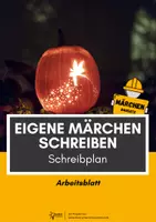Vorschau - Arbeitsblätter - Märchen schreiben - Schreibplan: Schritt für Schritt! - Deckblatt