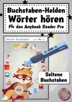 Vorschau - Arbeitsblätter - AnybookPro Material für DaZ: Buchstaben Helden - Seltene Buchstaben - Deckblatt
