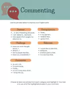 Vorschau - Merkblätter - Phrases for Commenting - Deckblatt