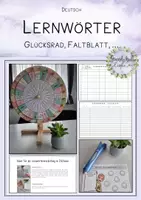 Vorschau - Stundenentwürfe - Lernwörter - Vorlage Glücksrad, Faltblatt, Ideen und mehr #silvesterknaller24 - Deckblatt