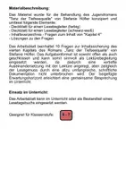Vorschau - Arbeitsblätter - Tanz der Tiefseequalle - Fragen zum Inhalt "Kapitel 4" - Seite 1