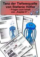 Vorschau - Arbeitsblätter - Tanz der Tiefseequalle - Fragen zum Inhalt von "Kapitel 5" - Deckblatt