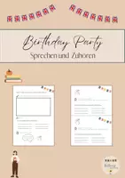 Vorschau - Arbeitsblätter - My Birthday - Sprechen und Zuhören - Deckblatt