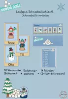 Vorschau - Spiele - Laufspiel Winter: Schneebälle verteilen (Orientierung) - Deckblatt