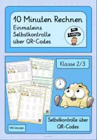 Vorschau - Arbeitsblätter - Einmaleins mit Selbstkontrolle über QR-Codes (10 Minuten rechnen 3) - Deckblatt