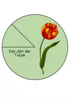 Vorschau - Mal- und Bastelvorlagen - Drehkreise/ Drehscheiben - Frühblüher/ Das Jahr der Tulpe - Seite 1