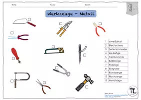 Vorschau - Arbeitsblätter - Werkzeugkunde - Metall - Seite 2