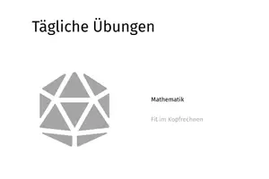 Vorschau - Präsentationen/Tafelbilder - Tägliche Übungen (Aufgabensammlung 10) - Deckblatt