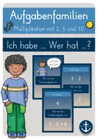 Vorschau - Spiele - Multiplikation Aufgabenfamilien - Ich habe ... Wer hat ...? (Lesespiel) - Deckblatt