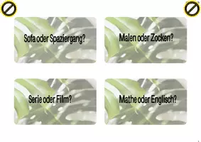 Vorschau - Bildkarten - Kennenlern-Spiel: dies oder das- Kärtchen - Seite 1