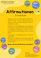 Vorschau - Anderer Materialtyp - Affirmationen für starke Kinder (Design 2, 12,5 cm) - Deckblatt