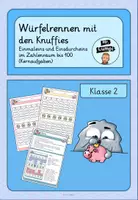 Vorschau - Spiele - Würfelrennen mit den Knuffies - Einmaleins und Einsdurcheins im Zahlenraum bis 100 (Kernaufgaben) - Deckblatt