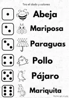 Vista previa - Juegos / Gamificación - Spring, throw the dice poster (Introducing vocabulary game) - página 3