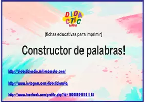 Vista previa - Juegos / Gamificación - Constructor de palabras - página 2