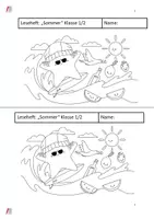 Vorschau - Arbeitsblätter - Lese-Mal-Heft "Sommer" (Klasse 1-2) - Seite 3