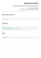 Vorschau - Arbeitsblätter - Sprachentstehung: Wie ist unsere Sprache entstanden? - Seite 1
