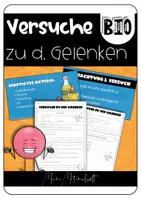 Vorschau - Arbeitsblätter - Versuche zu den Gelenken - AB & PowerPoint-Präsentation - Deckblatt